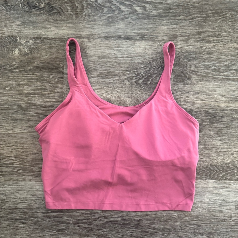 Pink Cropped Tank Top